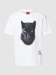 T-Shirt mit Motiv-Print Modell 'Deetah' von HUGO Weiß - 39