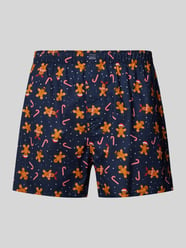 Boxershort met labelpatch van Christian Berg Men Bruin - 20