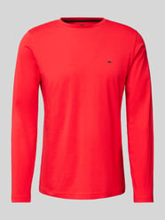 Longsleeve mit Logo-Print von Fynch-Hatton Rot - 46