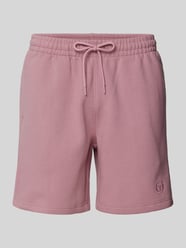 Regular Fit Sweatshorts mit Logo-Stitching Modell 'SIMBA' von SERGIO TACCHINI Pink - 4