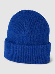 Strickmütze in Melange-Optik Modell 'PYRON' von Pieces Blau - 8