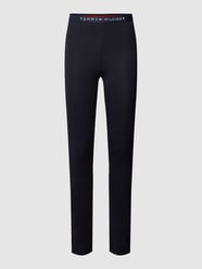 Leggings met labelstitching van TOMMY HILFIGER Blauw / turquoise - 11