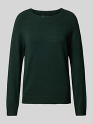 Gebreide pullover met ronde hals, model 'RICA' van Only Groen - 17