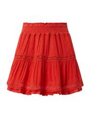 Minirok van viscose  van Superdry Rood - 33