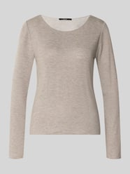 Slim Fit Langarmshirt aus Viskose-Mix Modell 'Kirosa' von someday. Beige - 35