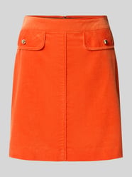 Minirock aus Cord mit Pattentaschen von Marc Cain Orange - 16