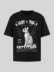T-Shirt mit Catitude-Motivprint von Marc Cain - 7