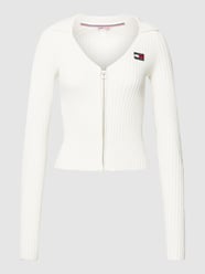Strickpullover mit Reißverschluss von Tommy Jeans Weiß - 16