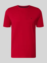 t-shirt z okrągłym dekoltem i wyhaftowanym logo od Fynch-Hatton - 44