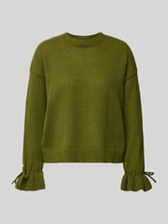 Sweter z marszczonymi rękawami od PIECES - 36