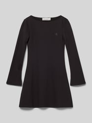 Kleid mit Label-Stitching Modell 'PUNTO' von Calvin Klein Jeans Schwarz - 1
