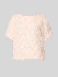 boxy fit blouseshirt met franjes-design model 'MYLINE' van Selected Fuchsia - 36