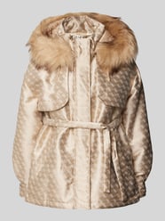 Parka met labeldetail, model 'ELLY' van Guess Beige - 13