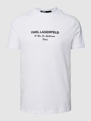 T-Shirt mit Label-Print von Karl Lagerfeld Weiß - 22