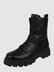 Boots in leerlook, model 'Carley' van Bagatt Zwart - 45