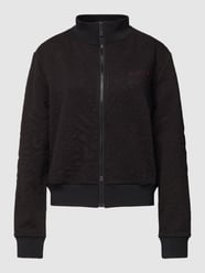 Sweatjacke mit Label-Print Modell 'CARINE' von Guess Activewear Schwarz - 29