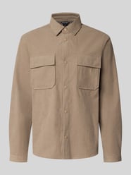 Regular Fit Hemdjacke aus Feincord Modell 'DAKAR' von Antony Morato Beige - 39