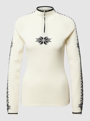 Strickpullover mit Motiv-Stitching von Dale of Norway Beige - 16