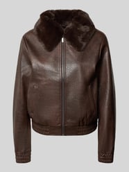 Jacke in Leder-Optik mit Kunstfell von zero - 9