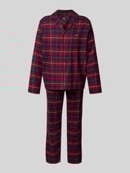 Pyjama met knoopsluiting van Jockey Bordeaux - 36