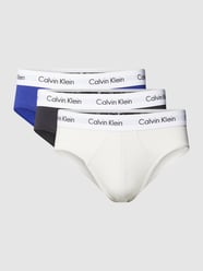Slip mit elastischem Logo-Bund im 3er-Pack Modell 'HIP BRIEF 3PK' von Calvin Klein Underwear Blau - 5