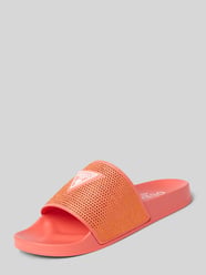 Slides mit Label-Applikation von GUESS Orange - 6