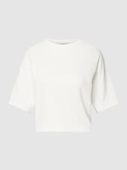 Sweatshirt met 3/4-mouwen, model 'TARANTO' van MaxMara Leisure Wit - 13