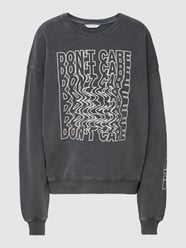 Sweatshirt mit Statement-Prints von REVIEW Grau - 29