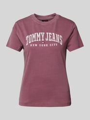 T-Shirt mit Rundhalsausschnitt von Tommy Jeans Rot - 41