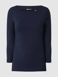 Longsleeve mit U-Boot-Ausschnitt von Esprit Blau - 39