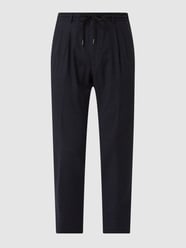 Oversized Bundfaltenhose aus Schurwolle Modell 'Oscar' von CG - Club of Gents Blau - 37