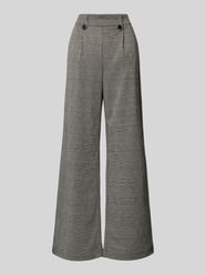 Wide Leg Bundfaltenhose mit Strukturmuster von QS Grau - 13