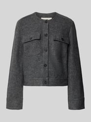 Getailleerde korte blazer van viscosemix van Marc O'Polo - 1