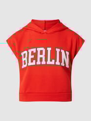 Cropped Hoodie mit Print Modell 'Ruby' von Noisy May Rot - 9