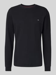 Shirt met lange mouwen, structuurmotief en ronde hals van Christian Berg Men - 27