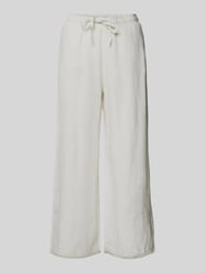 Flared linnen broek met franjes, model 'Caroline' van Christian Berg Woman - 21