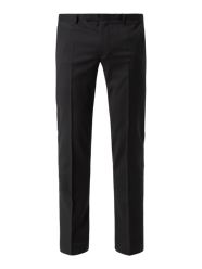 Slim Fit Anzughose aus Schurwolle Modell 'Cimelotti-H' von Cinque Schwarz - 47