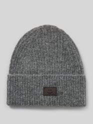 Czapka beanie z dodatkiem wełny i naszywką z motywem od Jake*s Casual - 8