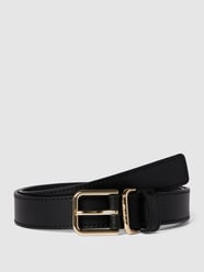 Ledergürtel mit Dornschließe aus Metall von Tommy Hilfiger Grau / Schwarz - 31