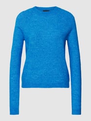 Strickpullover mit Rundhalsausschnitt Modell 'JULIANA' von Pieces Blau - 28