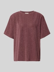 Longline Blusentop mit schimmernder Struktur von ICHI - 38
