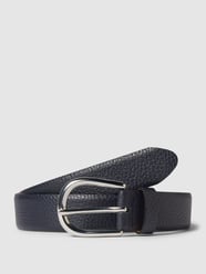 Riem van leer met doornsluiting, model 'Adra' van Weinmann Blauw - 38