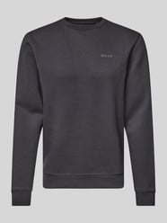 Sweatshirt mit gerippten Abschlüssen Modell 'Downton' von Blend Schwarz - 31