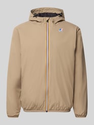 Jacke mit Logo und Reißverschluss von K-WAY Beige - 4