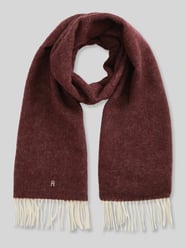 Schal aus reiner Wolle Modell 'ELEVATED CHIC' von Tommy Hilfiger Bordeaux - 32