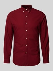 Slim Fit Freizeithemd mit Button-Down-Kragen von Polo Ralph Lauren Rot - 34