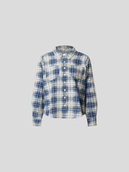Hemdbluse mit Tartan-Muster von The Great Blau / Türkis - 4