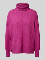 Rollkragenpullover mit erhabener Naht Modell 'MALOU' von Pieces Pink - 25