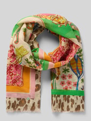 Sjaal met bloemige all-over print van Codello - 8