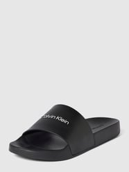 Slides mit Label-Print Modell 'POOL' von CK Calvin Klein Schwarz - 25